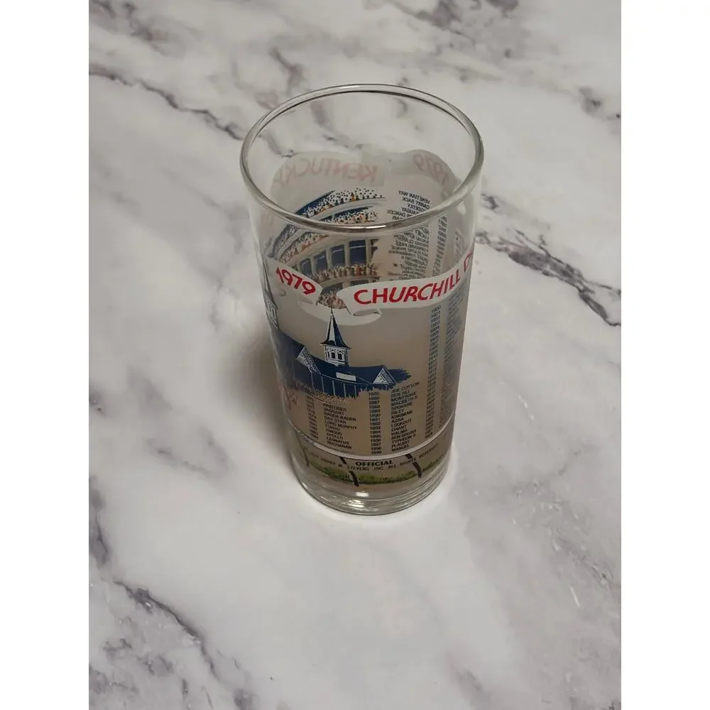 1979 Kentucky Derby Official 105 Churchill Downs Vintage Julep Glass Louisville
